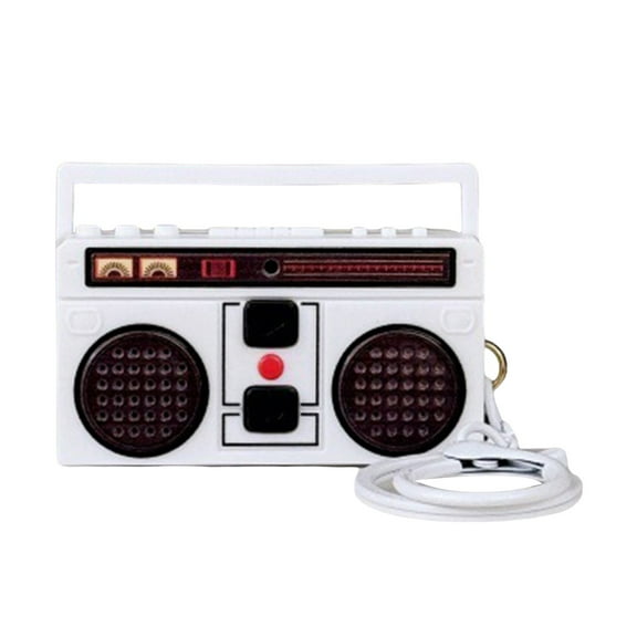 Creative Retro Tape Recorder Keychain Small Recording Funny Music Player Pendants Small Retro Recorder Accessories