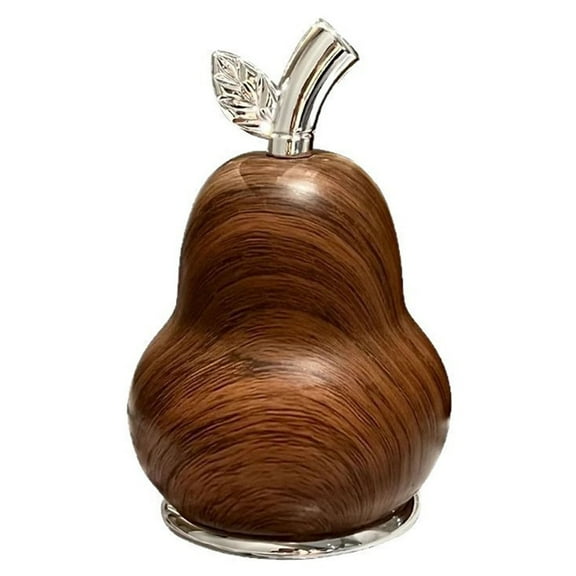 Creative Retro Walnut Wood Pear Shaped Toothpick Box, Household Cute Toothpick Tube