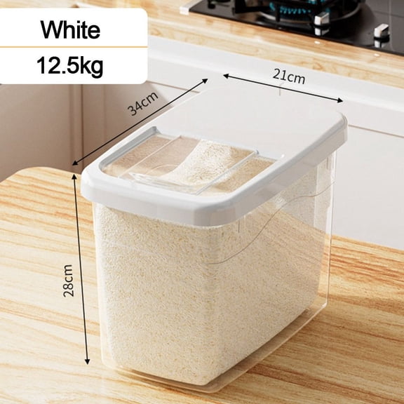 Creative Rice Bucket Tank Moisture-proof Insect-proof Sealed Rice Storage Box Cereal Grain Food Container Kitchen Accessories