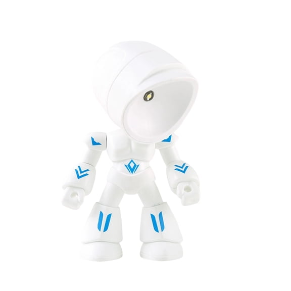 Creative Robot Mini Night Light, Cute Magnetic Desktop LED Table Lamp, DIY Decorative Night Lamp for Bedroom Office Desk Gift