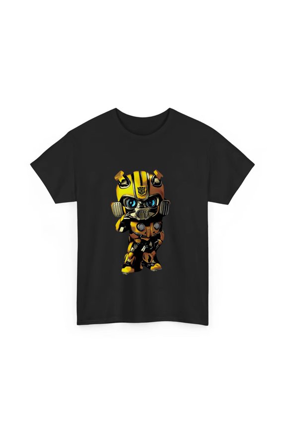 Creative Robot Style Inspired Graphic Cotton T-Shirt
