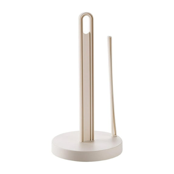 Creative Roll Paper Holder Kitchen Storage Shelf for Farmhouse Home Bathroom Beige