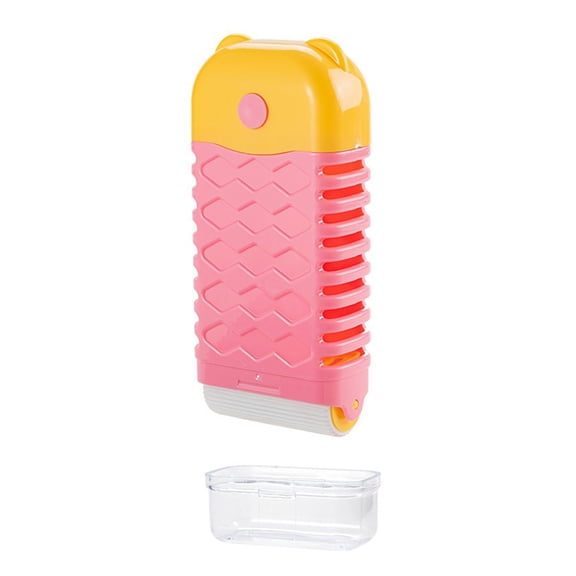 Creative Roller Bubble Soap Box, Automatic Foaming Dispenser With Cute Storage Design For Bathroom And Kitchen, Multi-Functional Plastic Organizer In Pink