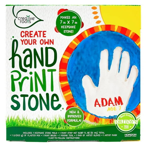 Creative Roots Create Your Own Hand Print In Stone, 1 Each