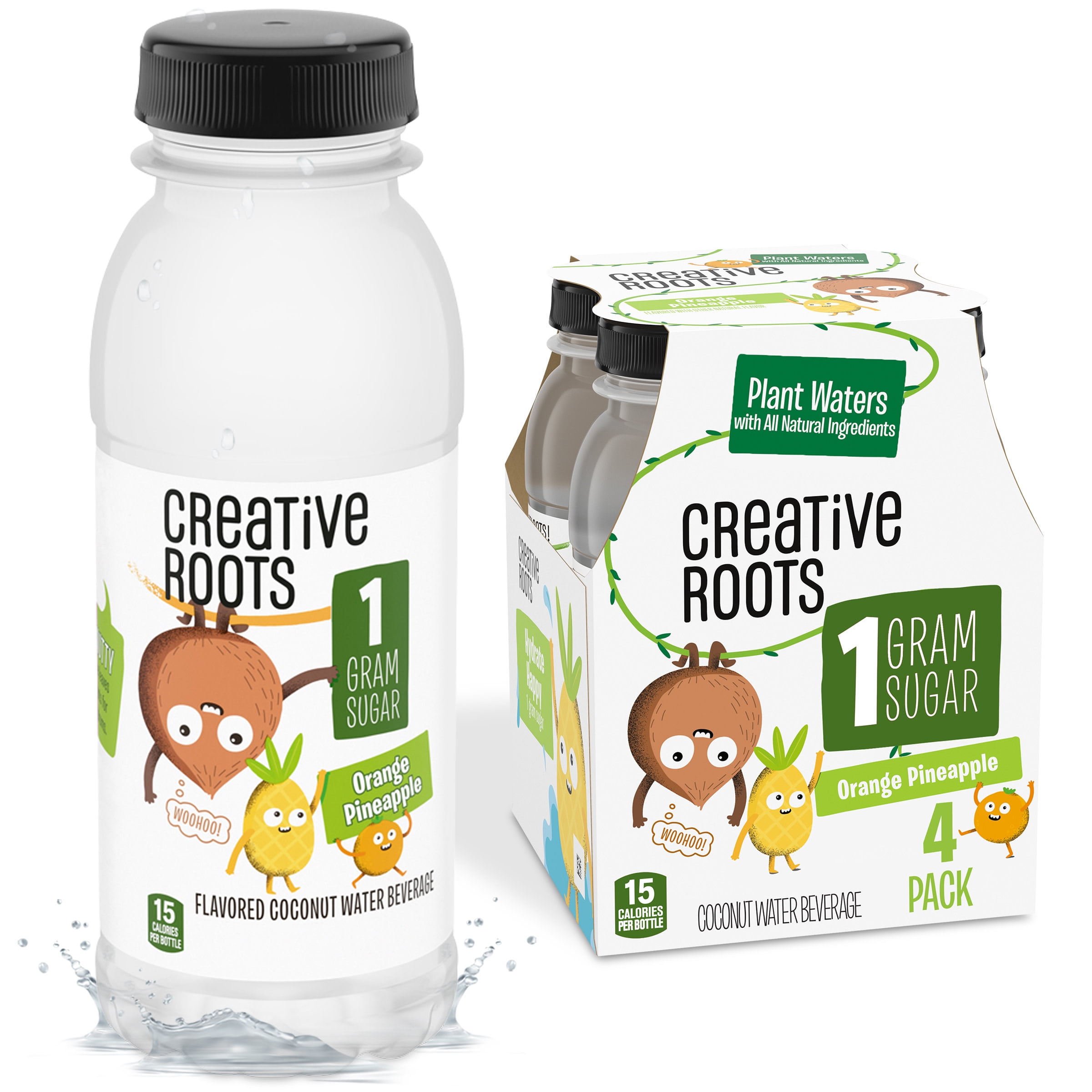 Creative Roots Orange Pineapple Coconut Water Kids Drink, 4 ct Pack, 8.5 fl oz Bottles