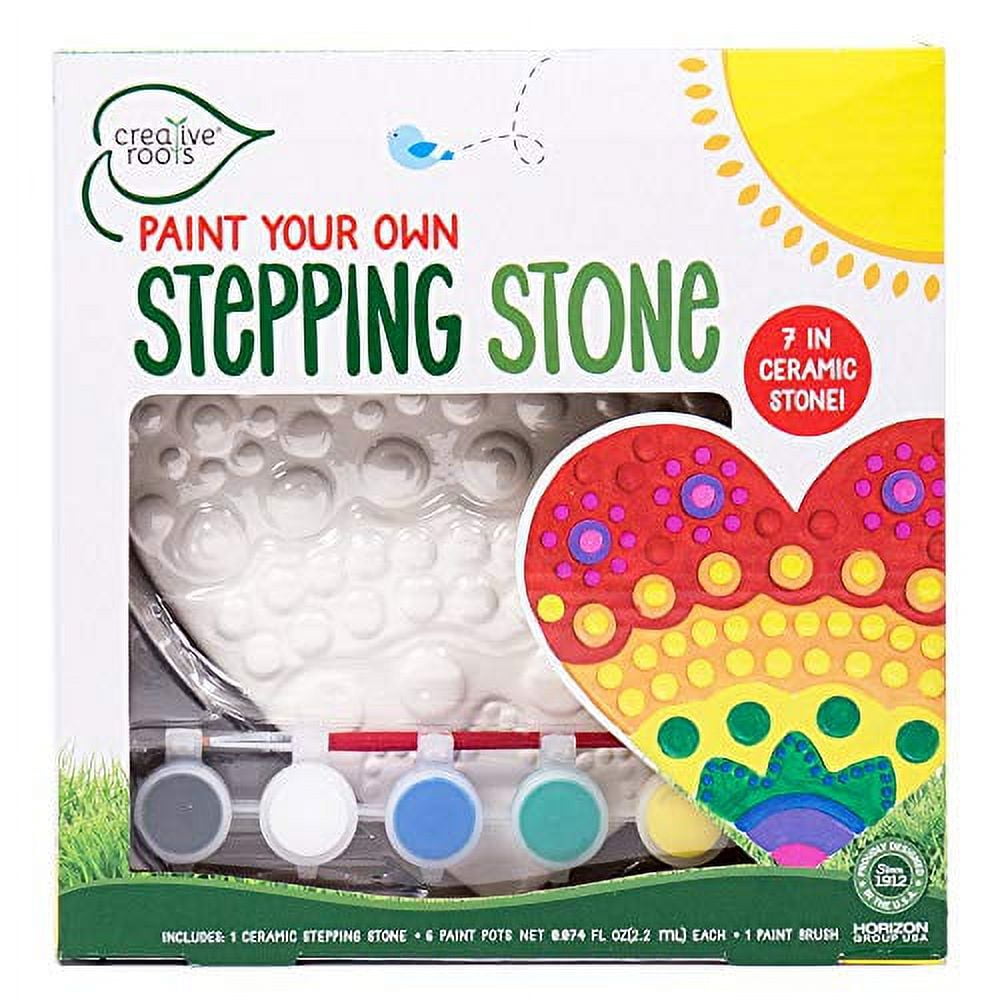 Creative Roots Paint Your Own Stepping Stone Kit - Rainbow