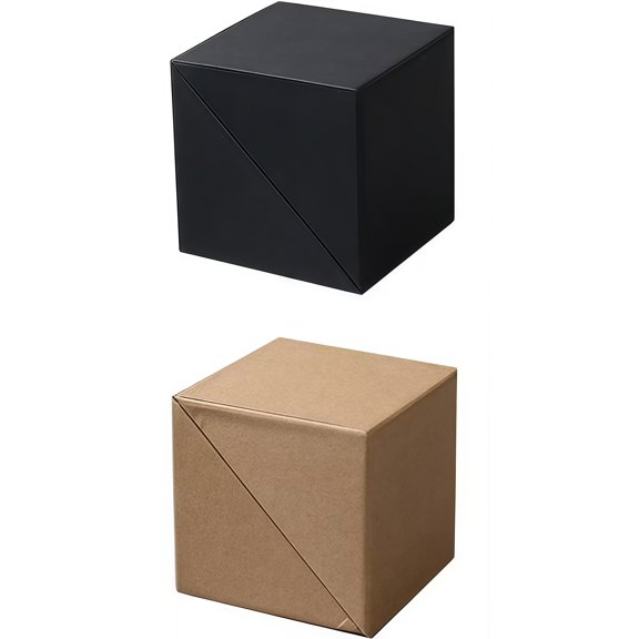 2 Boxes Creative Rotating Foldable Storage Note Box Organization Container