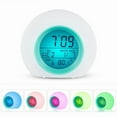 thumbnail image 1 of Creative Round Alarm Clock Home Decoration Bedroom Desktop Digital Clock, 1 of 6