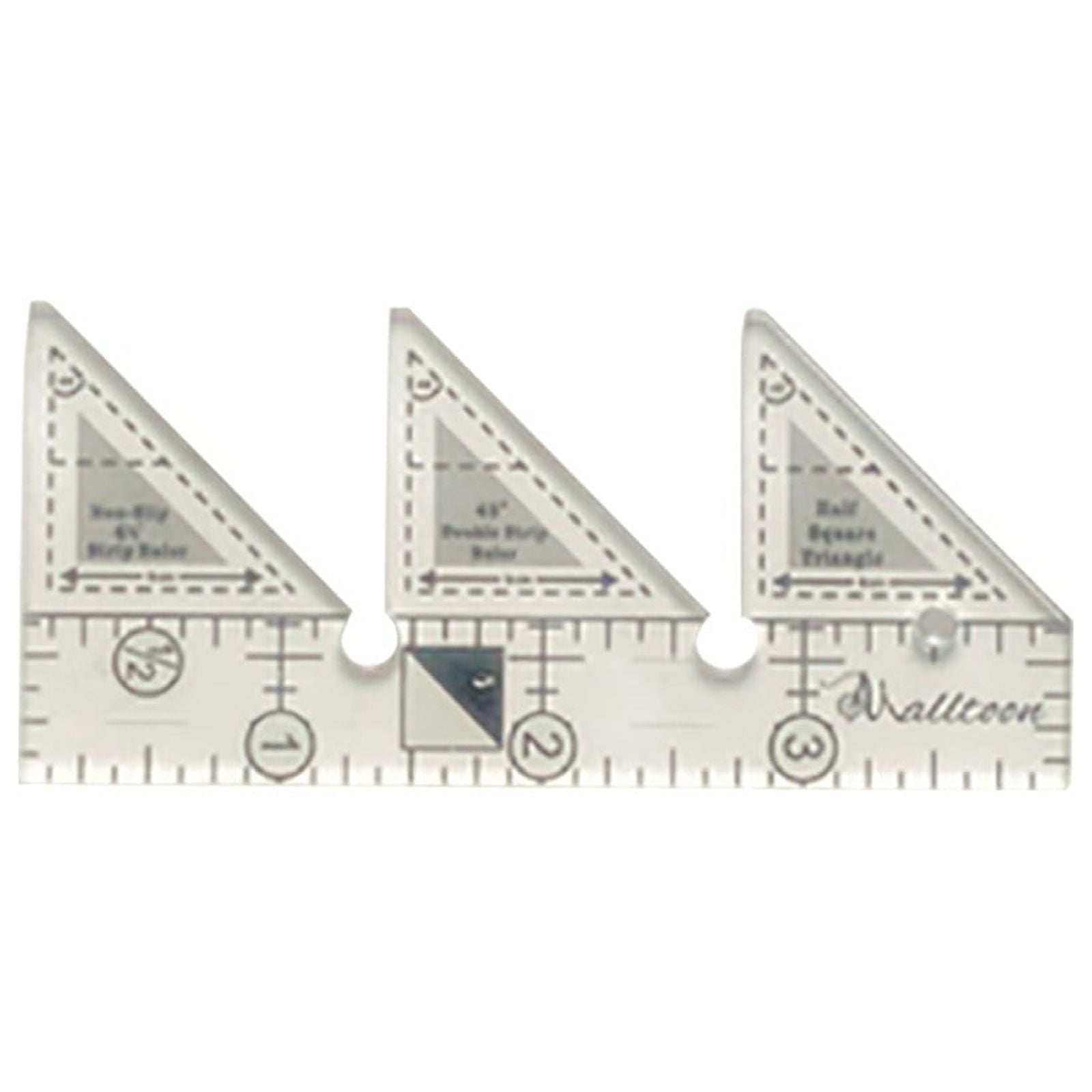Double Strip Quilting Ruler 45/60/90 Degree – Non-Slip Cutting Guide ...