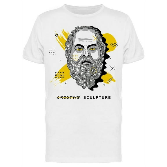 Creative Sculpture Socrates T-Shirt Men -Image by Shutterstock, Male Large