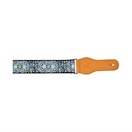 Creative Series 2" Wide Cotton Guitar - Instrument Strap with Faux Leather Ends