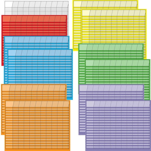 Horizontal Chart - Set of 12