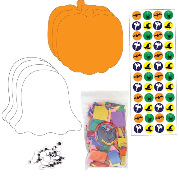 Creative Shapes Ghost Cut-Outs Halloween Incentive Stickers, 288 Count