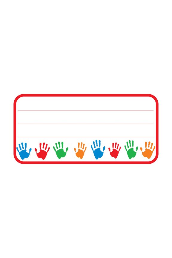 SHAPES ETC. Nametag - Hands