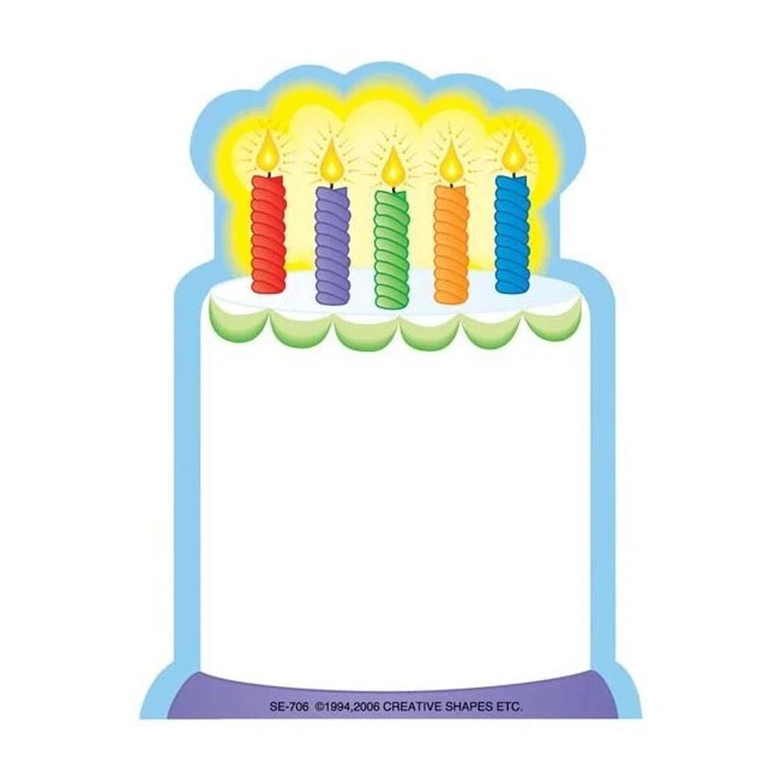 Creative Shapes Min Birthday Cake Notepad