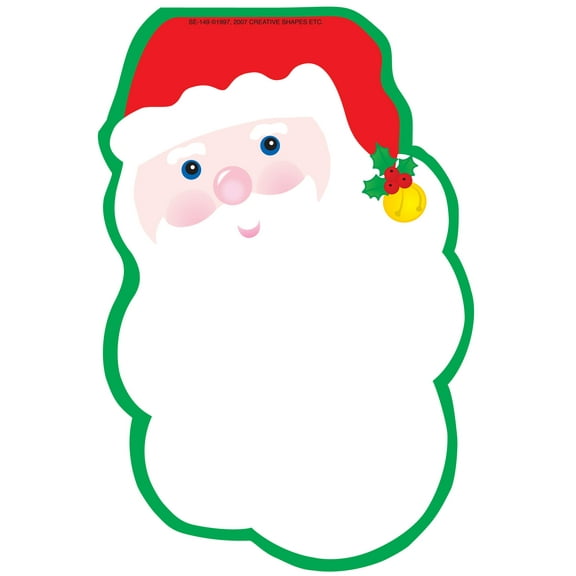 SHAPES ETC. Large Notepad - Santa Face