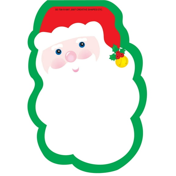 SHAPES ETC. Mini Notepad - Santa Face