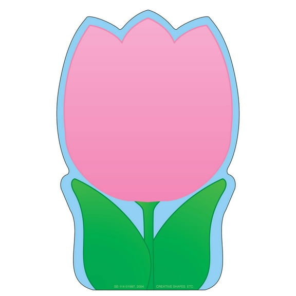 SHAPES ETC. Large Notepad - Tulip