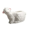 thumbnail image 1 of Creative Sheep Sentimental Planter Ceramic Container For Home Deck Inside Gardening Plant Container With Good Ventilation, 1 of 9