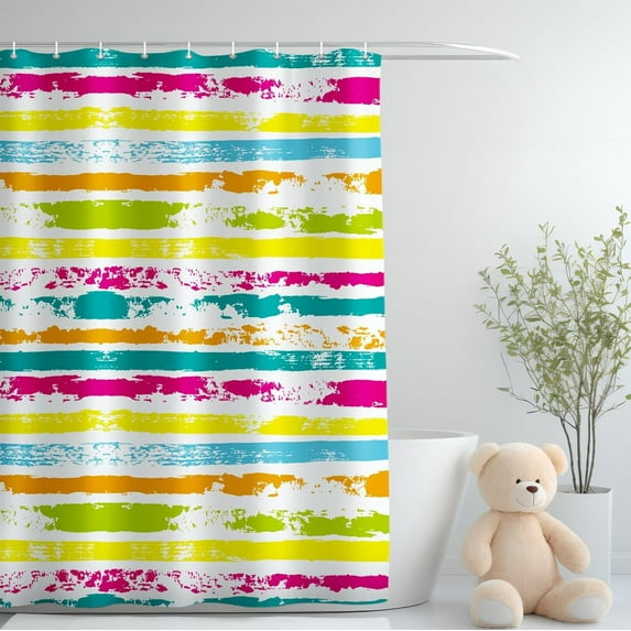 Creative Shower Curtain (Colored line-1)