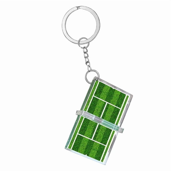 Creative Shuttlecock Keychain Shuttlecock/Table Tennis/Tennis Keychain Acrylic Keyring Versatile Decoration for Men Gift