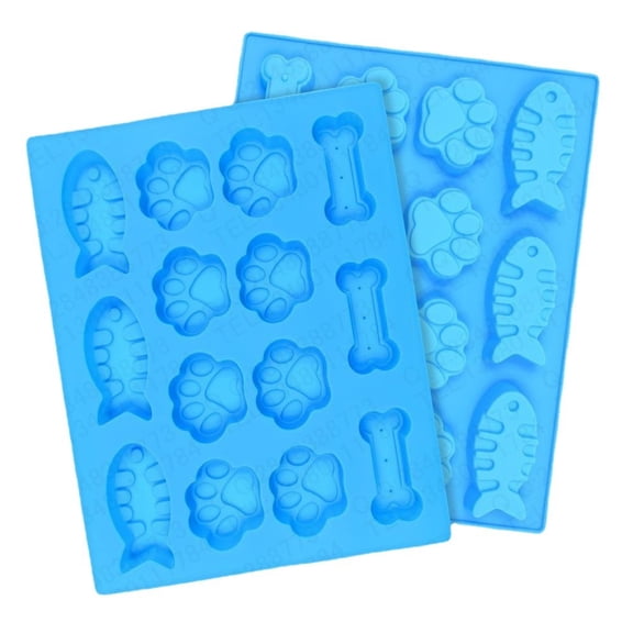Creative Silicone Cake Mold - Fun Bone, Footprint, and Fish Shapes for Themed Baking