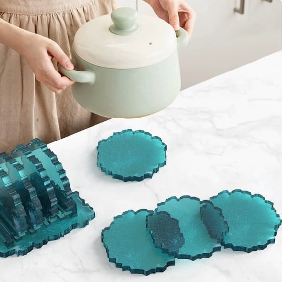Creative Silicone Coaster Mold - DIY Custom Coaster Maker for Unique Home and Office Decor