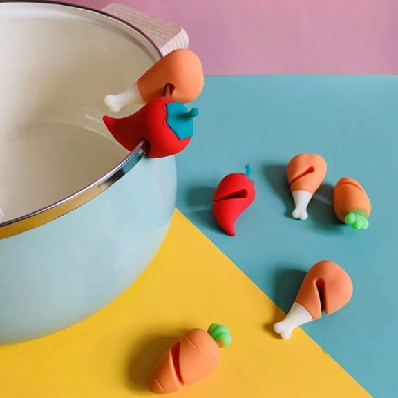Creative Silicone Pot Lid Lifter - Anti-Spill Kitchen Tool, Heat Dissipation, and Boil-Over Prevention