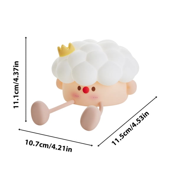 Creative Silicone Tap Night Light, Cute Character Bedside Lamp with Adjustable Brightness, Soft Glow Table Lamp for Bedroom, Nursery, and Living Room, Fun Gift for Youngster and Home Decor
