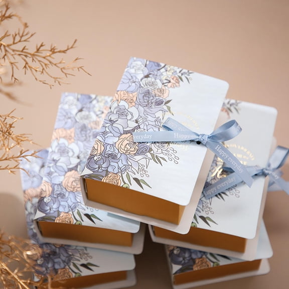 Creative Simple Book Shape Gift Box DIY Valentine's Day Wedding Party Birthday Banquet Baby Shower Candy Chocolate Package Decor