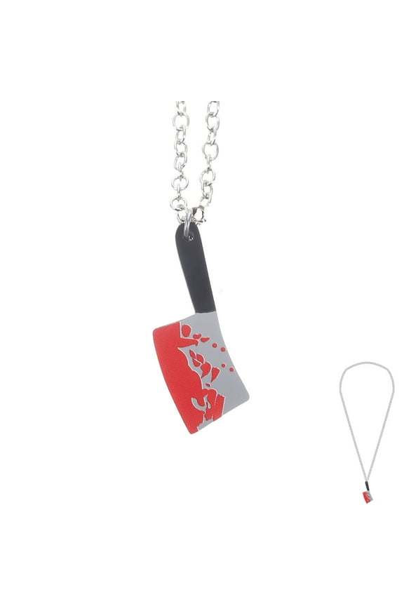Creative Simulation Kitchen Knife Necklace Locket Gothic Necklace Gothic Jewelry Pendent Neckles Cutter Necklace Man