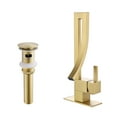 thumbnail image 1 of Creative Single Handle Deck Mounted Bathroom Brass Vessel Sink Faucet, 1 of 5