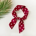 thumbnail image 1 of Creative Small Dot Pattern Bag Handbag Handle Ribbon Scarf Hair Head Band Neck Neckerchief Scarf Fashion Gifts Red One Size, 1 of 2