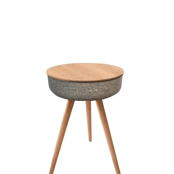 Creative Smart Round Tea Table Bluetooth Stereo Audio Sofa Side Table Nordic Style Music Coffee Table With Wireless Charging