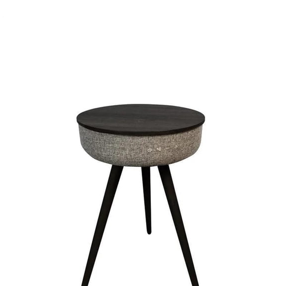 Creative Smart Round Tea Table Bluetooth Stereo Audio Sofa Side Table Nordic Style Music Coffee Table With Wireless Charging