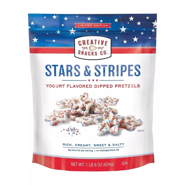 Creative Snacks Co. Stars and Stripes Pretzels, Sweet & Salty Yogurt ...