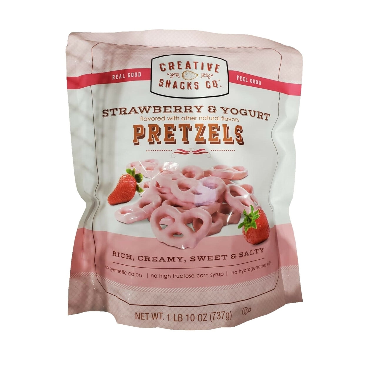 Creative Snacks Co Strawberry and Yogurt Pretzels 26 Ounce
