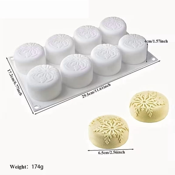 Creative Snowflake Mousse Cake Mold - Perfect for Stunning Pastry Baking and Ice Cream Decorations