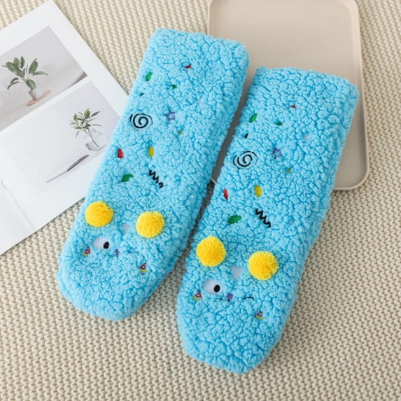 Creative Socks Padded Fuzzy Socks Fleece Home Floor Comfortable Warm Puffy Microfiber Sleeping Winter Padded Socks