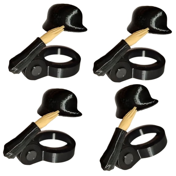 Creative Soldier Salutes Beer Caps Helmets Sturdy Metal Rusts Resistant Easy to Use Bottle Covers for Quick Opening