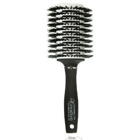 Creative Solid Barrel Thermal Infused Ceramic Oval All Bristle Snag Free Design Brushes CR109