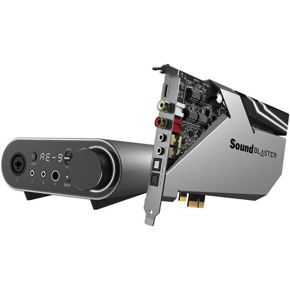 Creative Sound Blaster AE-9 5.1 surround channels, and up to 7.1 virtual surround channels Channels 32-bit 384 KHz PCI Express x1 Interface Sound Card
