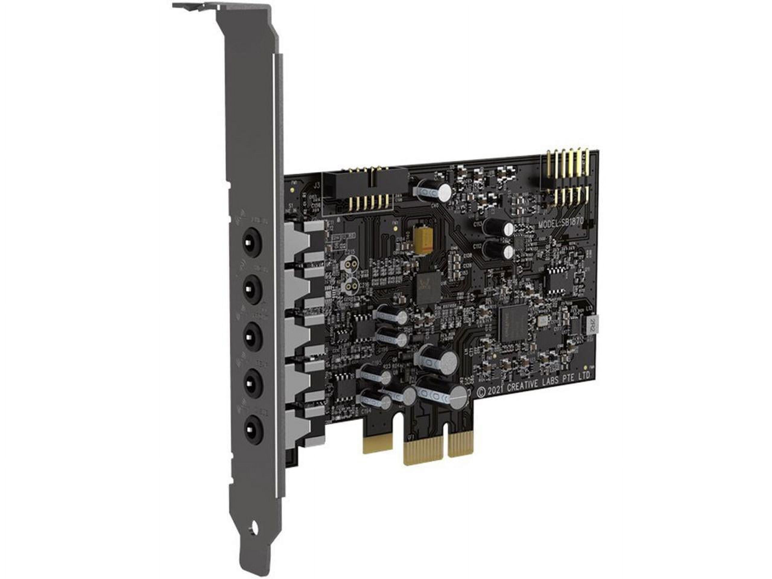 Creative Sound Blaster Audigy Fx V2 Upgradable Hi-res PCI-e Sound Card with 5.1 Discrete and Virtual Surround, Scout Mode, SmartComms Kit for PC