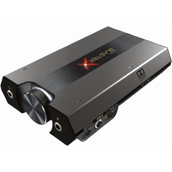Creative Sound BlasterX G6 USB-C Hi-Res Gaming DAC and Sound Card with Xamp Headphone Bi-Amplifier for PC, PS5, Xbox and Nintendo Switch