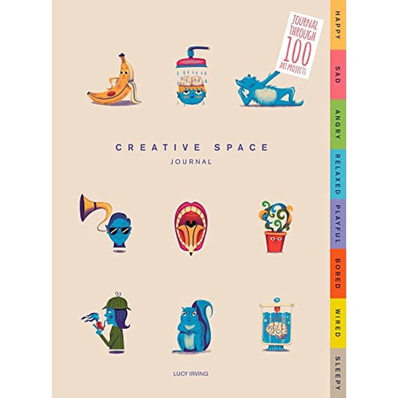 Pre-Owned Creative Space Journal: Journal Through 100 Art Projects (Paperback) 1781453071 9781781453070
