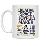 Creative Space Joyful Maker - Craft Enthusiast - 11 oz Ceramic Coffee Mug