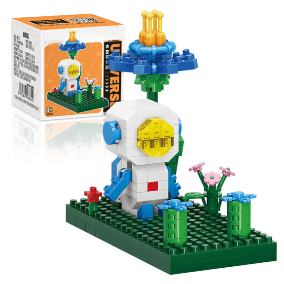 Creative Space Life Astronaut Micro Building Blocks Rocket Spaceman Phone Holder Mini Brick Figures Toys For Kids Birthday Gift