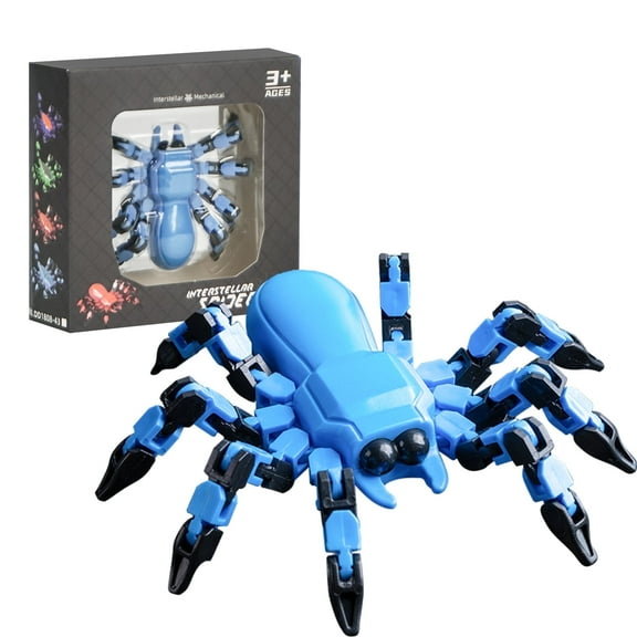 Creative Spider Fidget Toys for kids, Jointed Transformation Fidget Spinner, Simulation Building Block Sensory Toy, Gift for Boys & Girls Ages 3