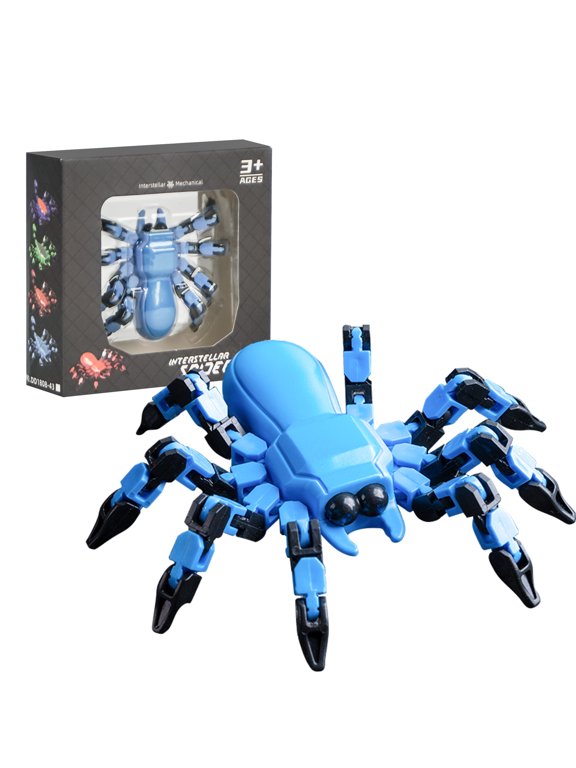 Creative Spider Fidget Toys for kids, Jointed Transformation Fidget Spinner, Simulation Building Block Sensory Toy, Gift for Boys & Girls Ages 3+