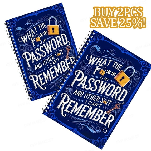 Creative Spiral Notebook - Password Lock Journal, Multi-Functional Diary with Secure Cover, Portable Notepad with Lined Pages, School Supplies Personal Writing, Travel Journal for Home Study,2PCS